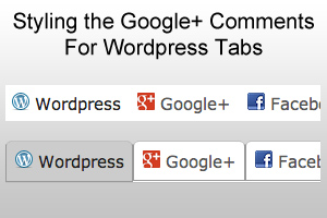 Styling The Google+ Comments For WordPress Tabs