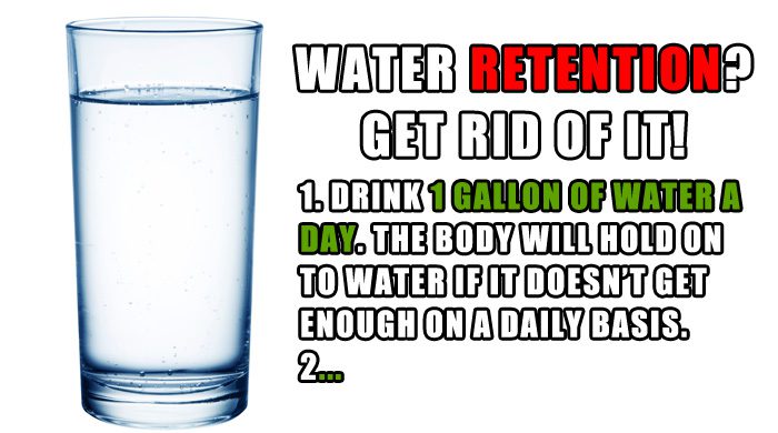 Water Retention: Get Rid Of It!