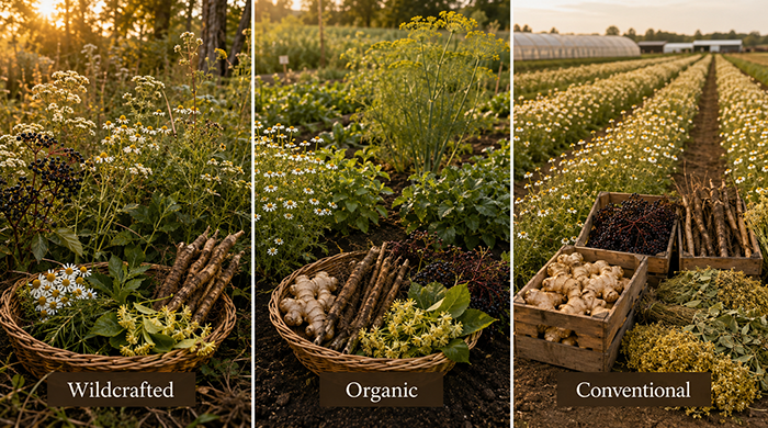 Wildcrafted Vs Organic Vs Conventional Herbs And Essential Oils