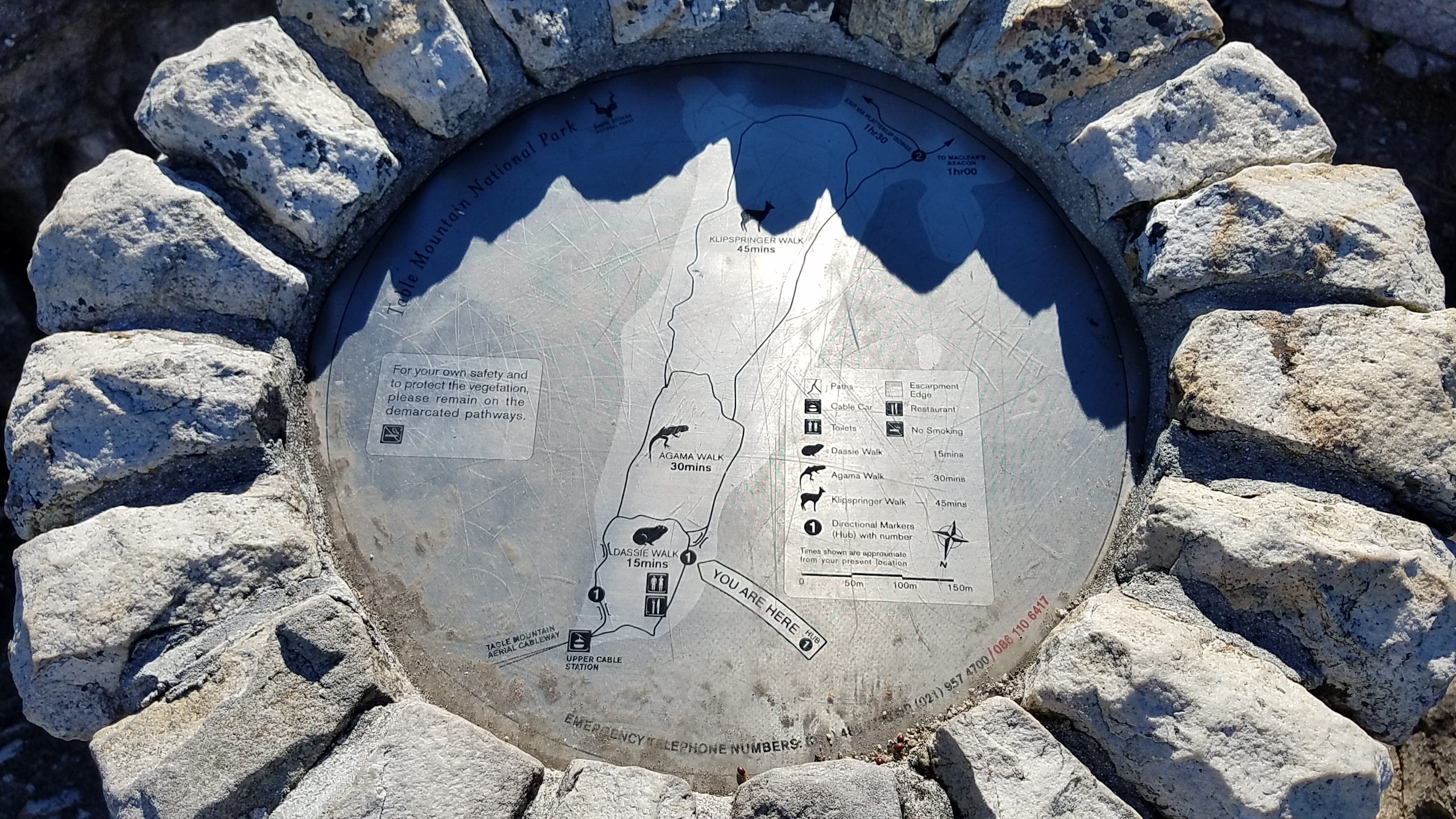 Table Mountain Map Table Mountain Map