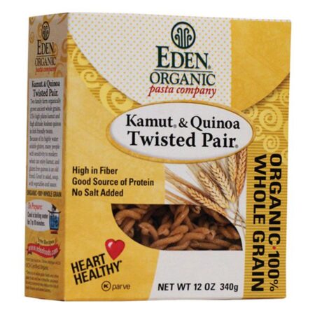 Eden Foods Organic Pasta Company Kamut and Quinoa Twisted Pair
