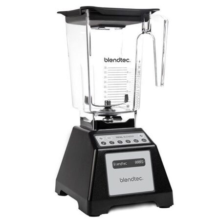 Blendtec Total Classic Original Blender - FourSide Jar (75 oz) - Professional-Grade Power - 6 Pre-programmed Cycles - 10-speeds - Black